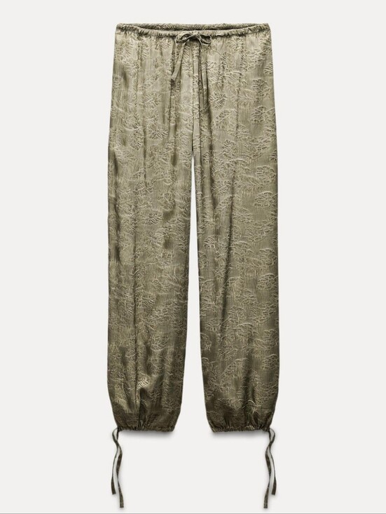 Zara Pants - ZARA ZW COLLECTION TIED JACQUARD PANTS